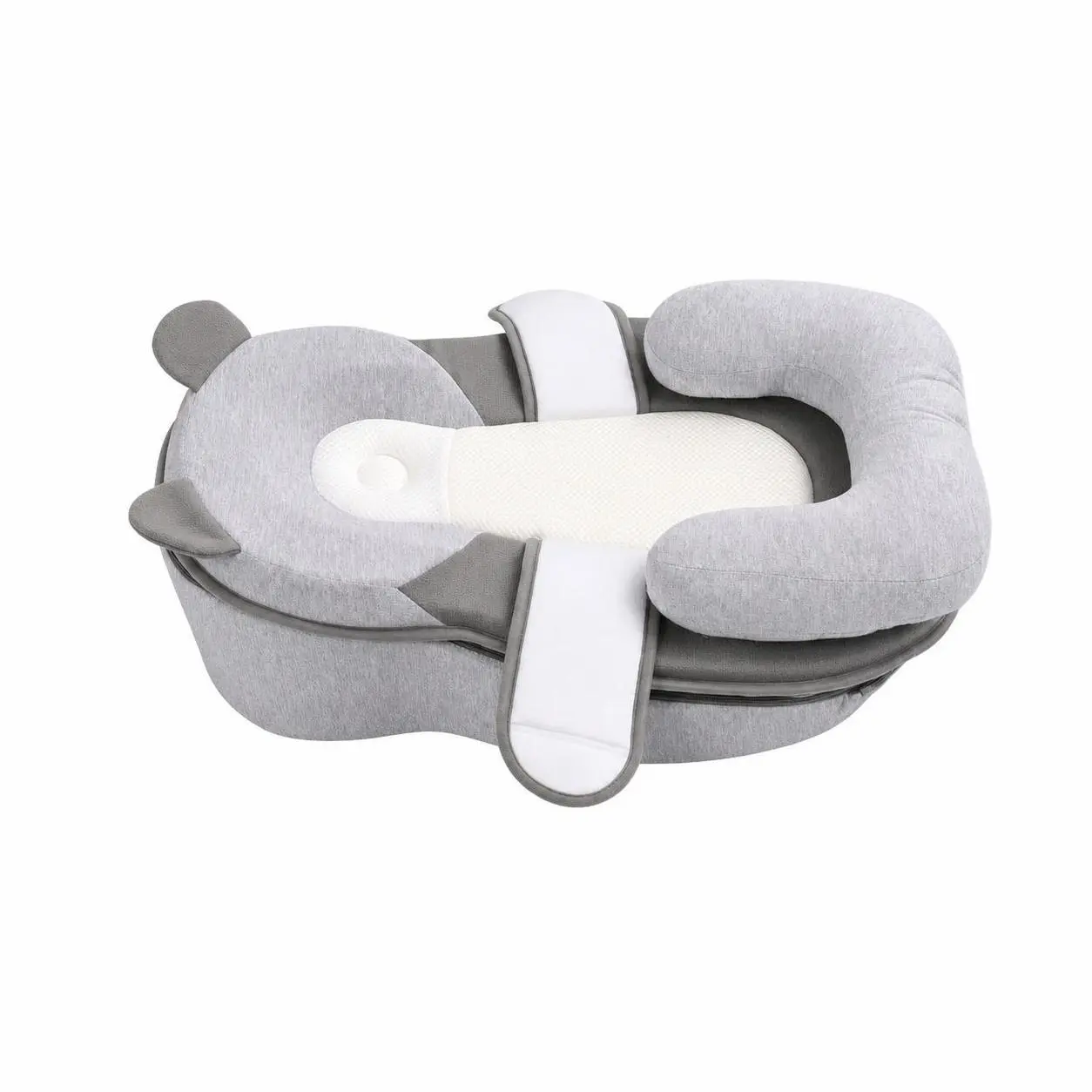 KVZKVZ Baby Feeding Pillow Anti Overflow Wedge for Reducing Spit-Up Removable Top & Bottom Safe Adjustable Support for 0-24 Months