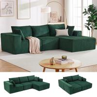 Green-Right Facing Chaise-B