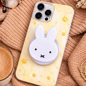 Cute White Bunny Phone Grip | Minimalist Rabbit Stand | Kawaii Animal Phone Holder | Cozy Aesthetic Accessory | Teen Girl Gift
