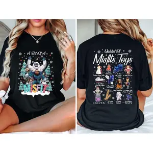 Delivered after Christmas-Misfit Toys Christmas T-Shirt, A Bit Of A Misfit Rudolph Reindeer Tee, Christmas Crewneck, Holiday Gift Shirt, Cozy Xmas T-shirt