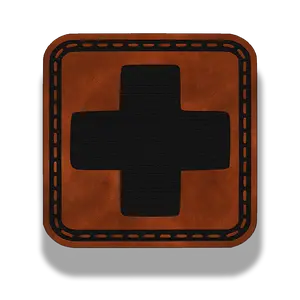 First Aid Plus Patch – Leatherette Morale Patch