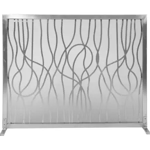 Dagan  Abstract Design Stainless Steel Panel Screen, Stainless Steel