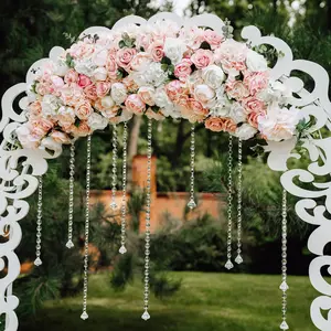 10 Pack Acrylic Crystal Beaded Garland Strands for Christmas Tree Ornaments Party Decorations - 2ft