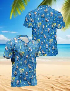 Fallout Nuclear Summer Hawaiian Shirt,Tropical Button Down, Unisex Summer Hawaiian Shirt for Men Women Casual