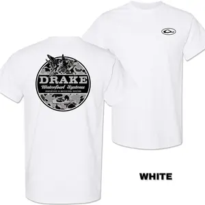 Drake Waterfowl Brown Camo Hunting T-Shirt – Duck Graphic Tee and Outdoor Southern Style Shirt for Men – Menswear Tops, Men's T-Shirts, Waterfowl Hunter Shirt, Vintage Mallard Camo Tee, Country Outdoorsman Apparel, Fall Hunting Season Gift