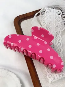 Vintage Polka Dot Large Hair Clip, Non-Slip Hair Accessory, Cute Polka Dot Hair Clip, Y2K Style Summer Beach Hair Clip, Cute Hair Clips, Anti Slip Clips