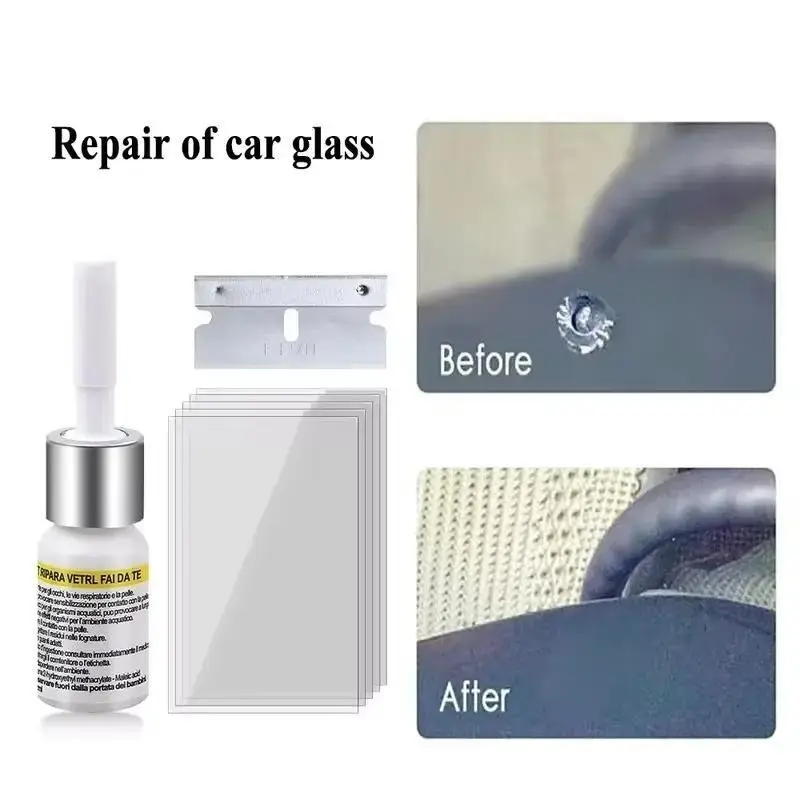 Nanometer Glass Solution for Car Windshield Cracks, Effective for Fragmented and Star-Shaped Cracks, Ideal for Gaps and Cracks Repair, Quick Windshield Repair, Windshield Repair Liquid, Windshield Repair Fluid