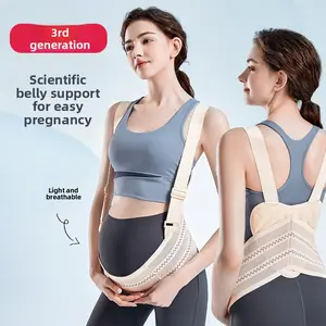 Mesh Ventilated Maternity Support Wrap Pre-Pregnancy Abdominal Band New Design for Pregnant Women Comfortable Lifting