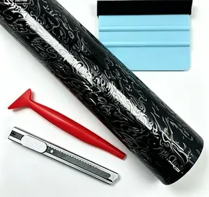 1 ft × 5 ft automotive film, PET matte finish, metaverse ghost black, center pillar interior, rearview mirror, hood, roof—black warrior color‑change film