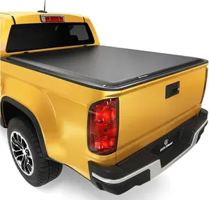 5.2 ft Bed Soft Roll Up Truck Bed Tonneau Cover Compatible with 2015-2025 Chevy Colorado/GMC Canyon, Fleetside