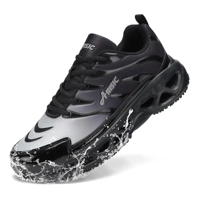 Non Slip Work Shoes for Men & Women Waterproof Slip Resistant Kitchen Chef Sneakers Lightweight Comfortable Food Service Restaurant Walking Shoes Breathable Casual Footwear