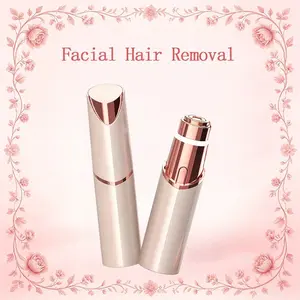 1 PC Small Rechargeable Lipstick Shaver, Suitable for Men'S And Women'S Hair, Face, Beard, And Underarm Shaving. Portable in a Handbag for Easy Hair Removal When Going Out. Special Hair Remover for Beauty-Loving Girls