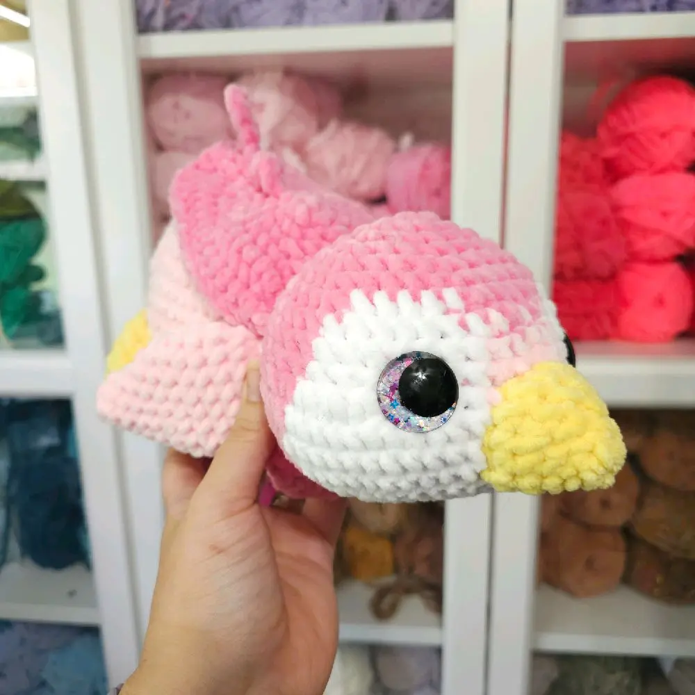 Amigurumi Pink Penguin Plush