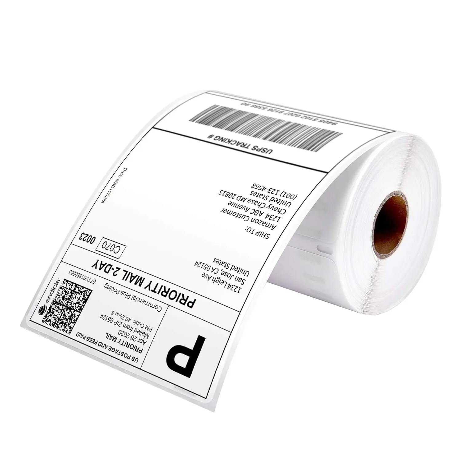 4"x6" Direct Thermal Printer Label, Shipping Labels Compatible with Rollo, Jadens, ,  4XL 1744907,1755120, 220 Sheets/Roll