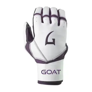 Origin Series Long Cuff White and Purple Batting Gloves