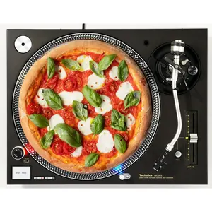 DJ Music Accessories Margherita Pizza Vinyl Memorabilia 12" inch Slip Mat Turntable Slipmat DJ Platter Pad