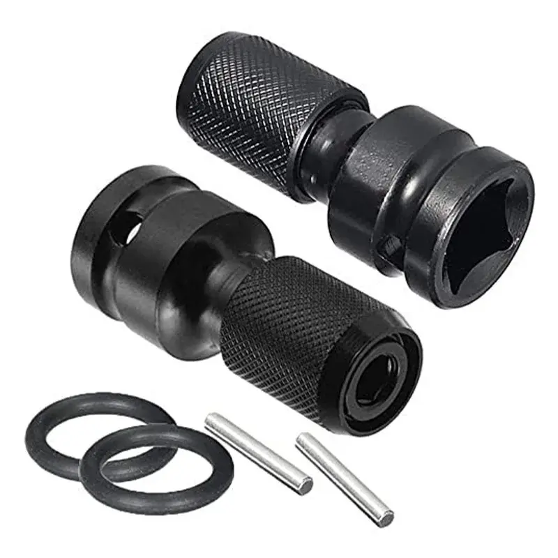 1pcs  or  2pcs 1/2 Inch Square Drive to 1/4 Inch Hex Socket Adapter Converter Chuck Adapter for Impact Air and Electric Wrench