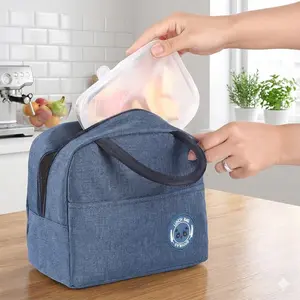 Large Insulated Cooler Tote Bag, Leakproof Double Zipper for Hot & Cold, Car Camping Office Use, Dedicated Drink Pockets, Reinforced Base, Lightweight Portable for Picnic Grocery Shopping