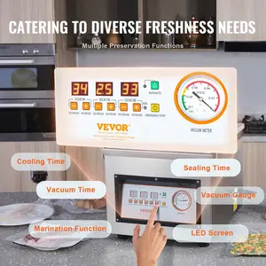 Spring new arrivals Chamber Vacuum Sealer DZ-260C Kitchen Food Chamber Vacuum Sealer, 110V Packaging Machine Sealer for Food Saver, Home, Commercial Using