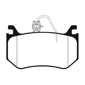 EBC 2016+ Alfa Romeo Giulia 2.9L Twin Turbo Yellowstuff Rear Brake Pads