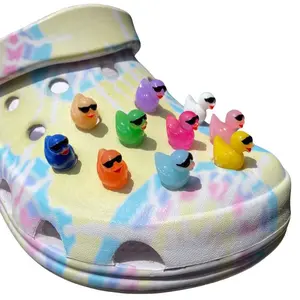 3D Resin Rubber Duckies /w Sunglasses Shoe Charm