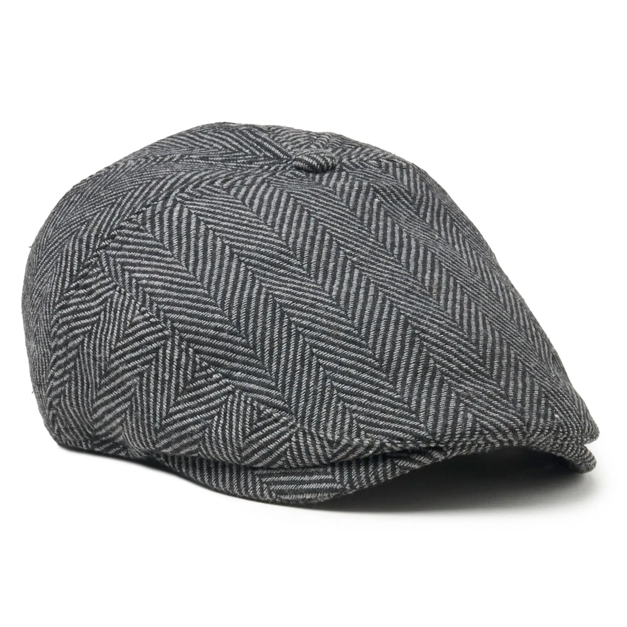 The Original 5-Panel Boston Scally Cap - Grey Herringbone