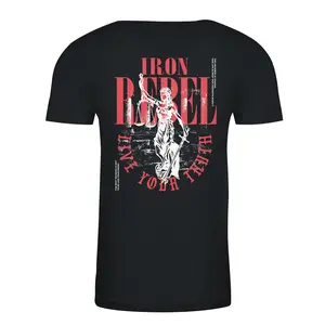Lady Justice Tee (Black) Premium Fitted Gym T-Shirt