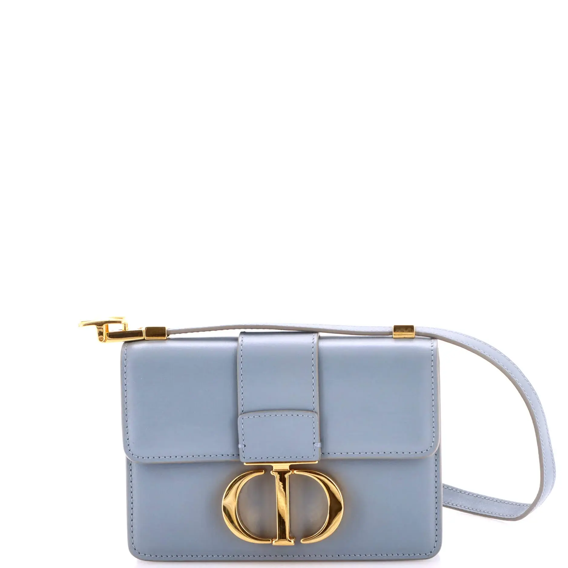 Pre-owned Dior Leather Shoulder Bags Christian 30 Montaigne Flap Bag Micro by Rebag