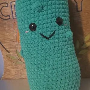 Huge Crochet Pickle, Handmade
