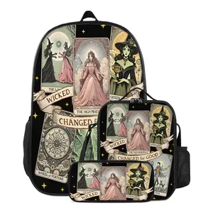 Wicked 17" Backpack Bundle | 3-in-1 Waterproof Set (Insulated Lunch Bag + Pencil Case) | School & Holiday Gift-Ready | Machine-Washable + Padded Straps
