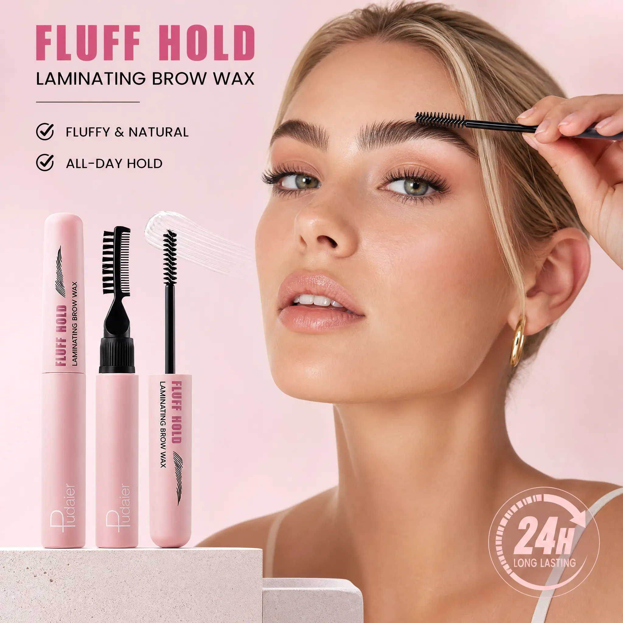 Dual-Ended Clear Eyebrow Setting Gel Natural 3D Brow Mascara with Comb for Wild Eyebrow Styling yebrows essentials makeup cosmetic waterproof tip eye technology