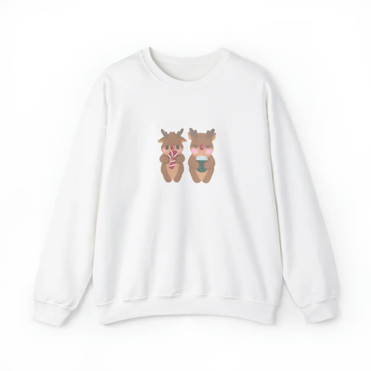 Reindeer Sweater, Women's Sweater, Holiday Sweaters For Women, Winter Sweatshirt, Christmas Gifts, Christmas Crewneck, Cute Sweater