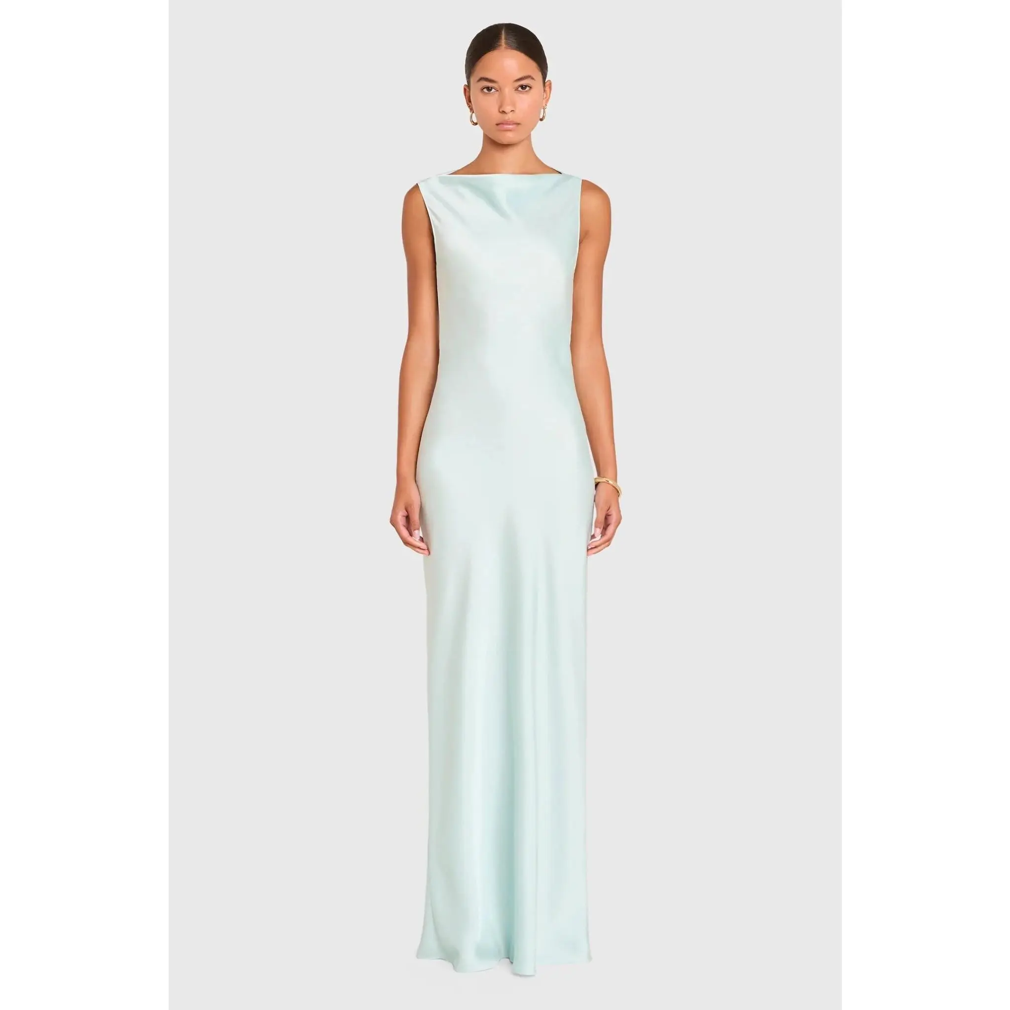 Amanda Uprichard Roslyn Gown in Celadon