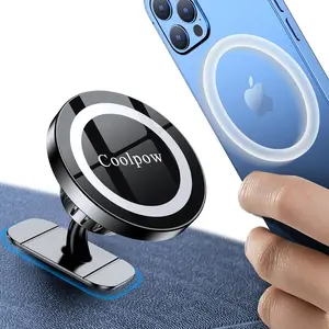for iPhone MagSafe Car Mount Dashboard[Stronger Magnets] Magnetic Phone Holder for Car Dash[Hands Free ] Magsafe car Holder for Car Fit iPhone 15 14 13 12 Pro Max Plus Mini Mag Safe Case &Cell Phone