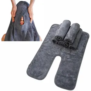 Set of 6 U-Shaped Esthetician Towels – Soft Microfiber Facial & Massage Towels, Spa & Salon Essentials for Facials, Skincare, and Massage Treatments