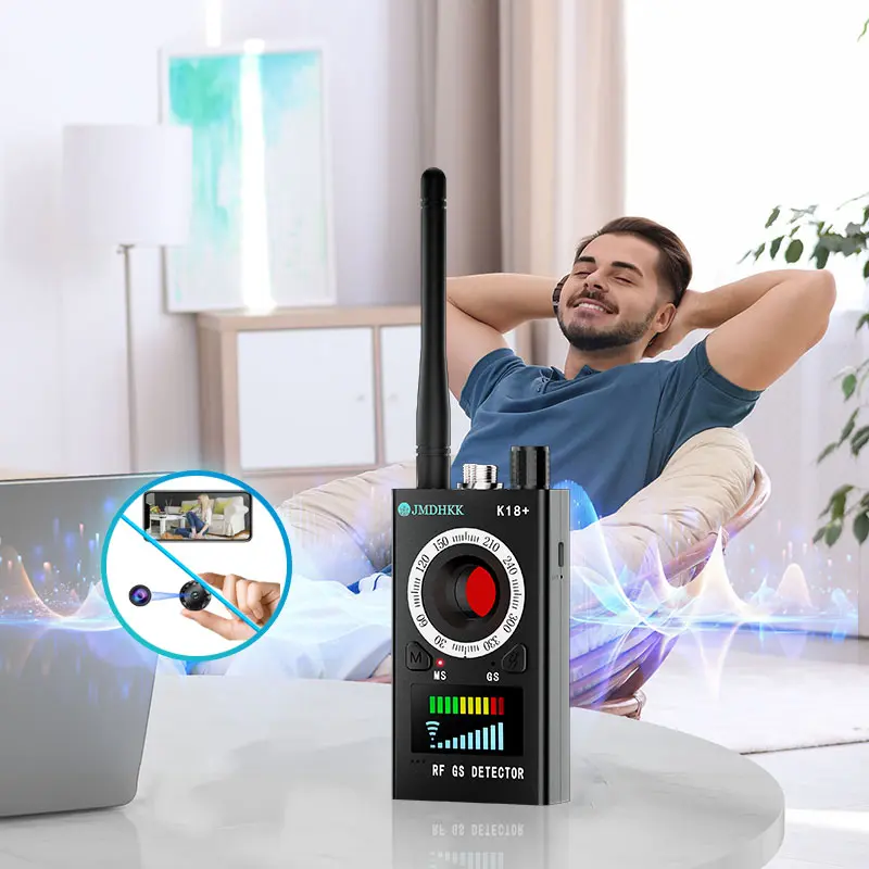 JMDHKK Hidden Camera Detectors,Car GPS Tracker Detector,Cameras Detector,Bug Detector,RF Signal Detector ,Pinhole Camera Detector ,Optical Hidden Camera Detector, For Hotel, Meeting, Car, Travel Privacy Protection (Black)