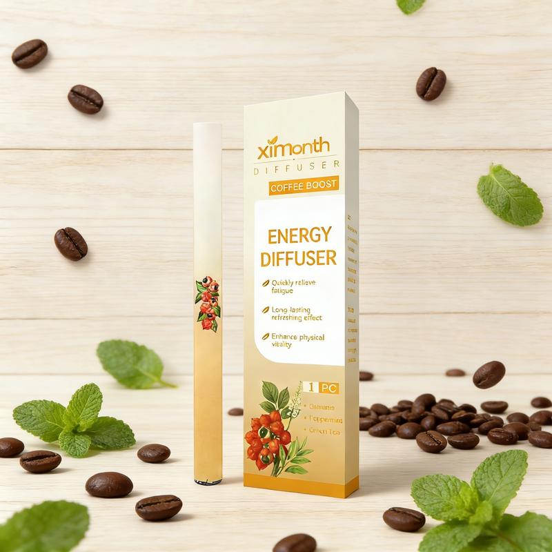 XIMONTH 4-IN-1 Wellness Herbal Diffusion Pen Thyme &Mint Extracts for Lung Detoxification Oral Air FresheningRelaxation Stick Solution