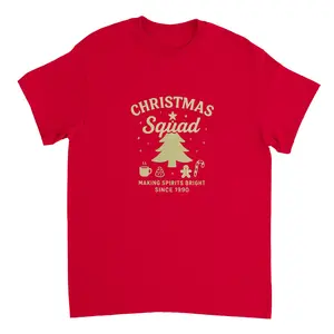 Christmas Squad Heavyweight Unisex Crewneck T-shirt | Gildan® 5000
