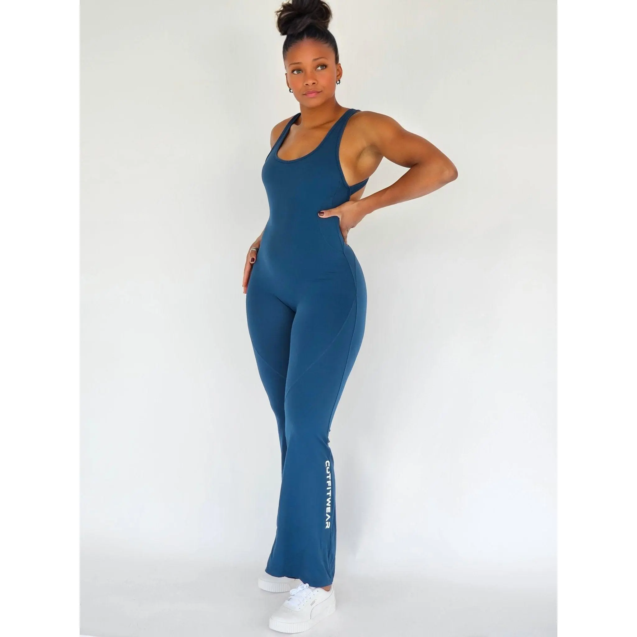CUTFIT Openback Flare Bodysuits (3 Colors)