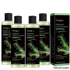 【100ml*4] Organic Rosemary Hair Growth Shampoo, Natural Rosemary,Plant-based Shampoo for Oil Control, Nourishment, Moisturization, Repair, Volume, and Refreshing Feeling Cleanser Conditioner Rosemary hydrolyzed