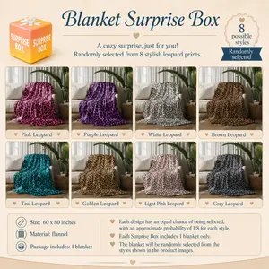 【Deals for you】60*80 Fluffy Surprise Blankets, Mystery Cow Pattern Blanket In Tiktok Shop Air-Conditioned Room Accessory Soft Cozy Throw