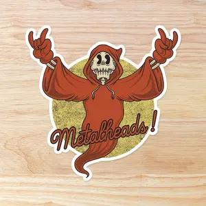 Metalheads Heavy Metal Music Vinyl Sticker