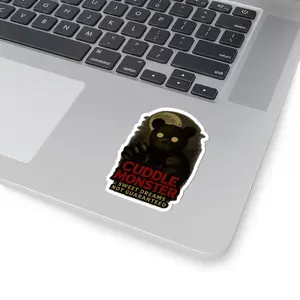 Cuddle Monster Kiss-Cut Stickers | Sweet Dreams Not Guaranteed | Unique Laptop Decals, Gift for Horror Lovers, Cute Yet Creepy [...]