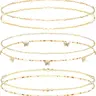 6pcs African Waist Beads for Women, Elastic Beaded Belly Chain, Summer Body Chain, Bikini Jewelry, Waist Bead Bundle