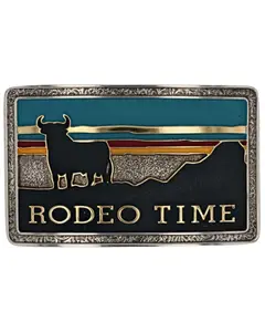 Montana Silversmiths Unisex Rodeo Time Southwestern Attitude Belt Buckle - A919db