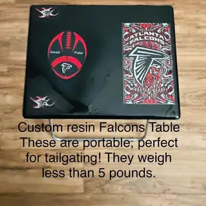 Resin custom wood tables! Square Black