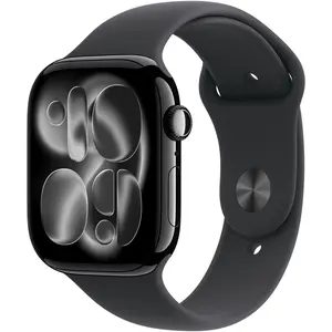 Refurbished Apple Watch Series 11 46mm (GPS + Cellular) Aluminum Jet Black with Medium/Large Black Sport Band - Premium