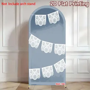 Mexican Fiesta Party Decoration 2-Sided Arch Cover Backdrop Baby Shower Arch Wall Kids Birthday Party Photo Banner Background