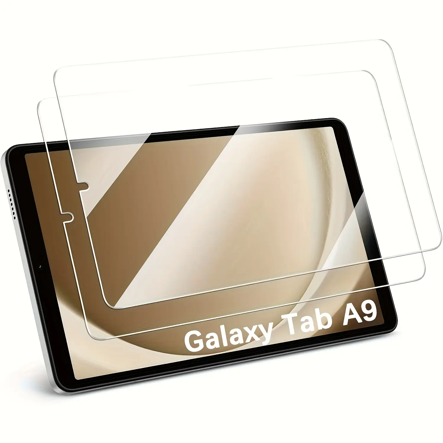 2-Pack Tempered Glass Screen Protector for Samsung Galaxy Tab A9 8.7 Inch, 9h Hardness, Anti-Fingerprint, Scratch-Resistant, HD Clarity, Protection, Tablet Screen Protectors