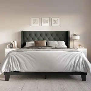 Favorer Medford Tufted Upholstered Panel Bed
